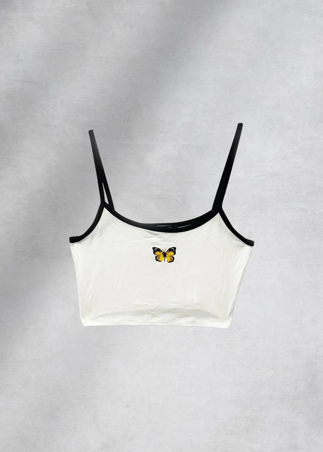 Penelope Butterfly Cami Crop Top