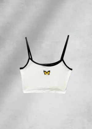 Penelope Butterfly Cami Crop Top