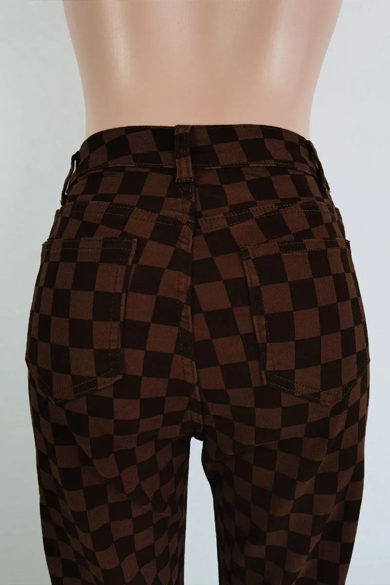 PF0399 Checkered Long Pants