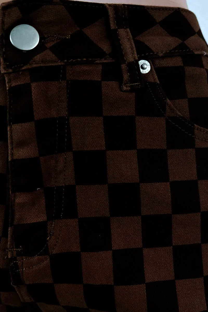 PF0399 Checkered Long Pants