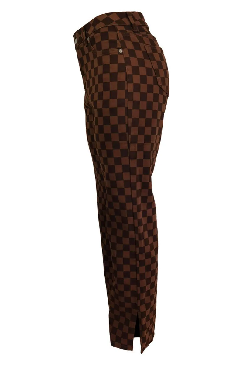 PF0399 Checkered Long Pants