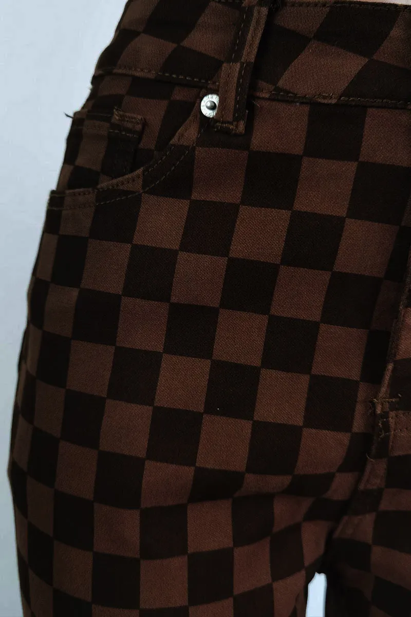 PF0399 Checkered Long Pants