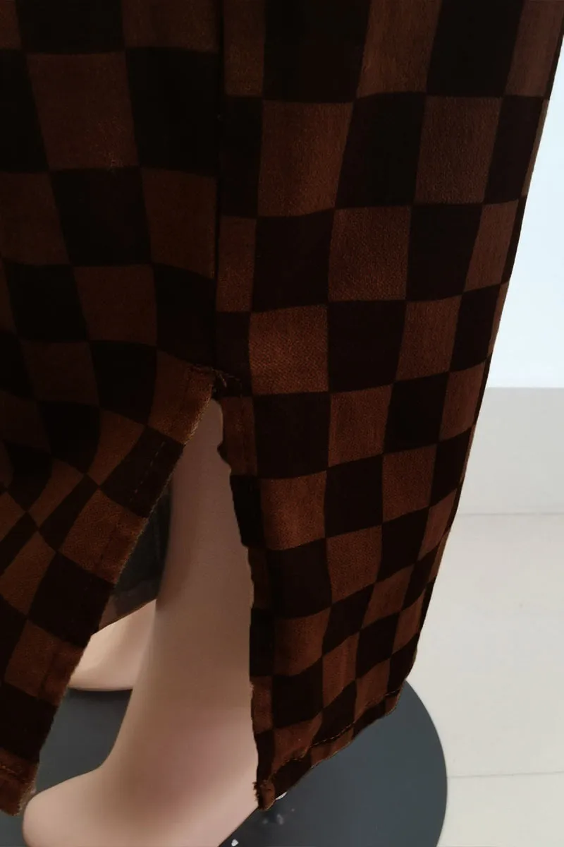 PF0399 Checkered Long Pants