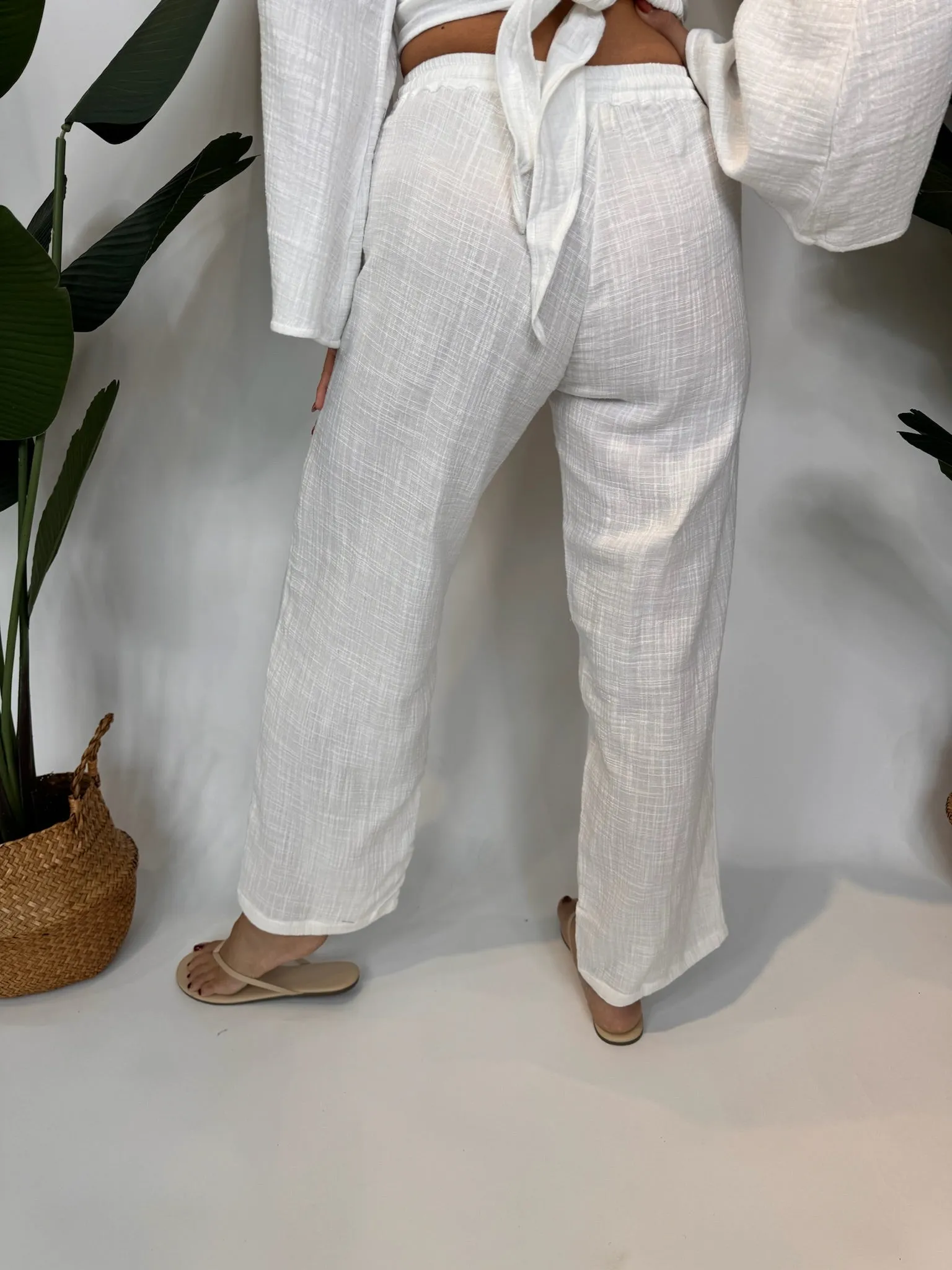 Phie Organic Cotton Pant White