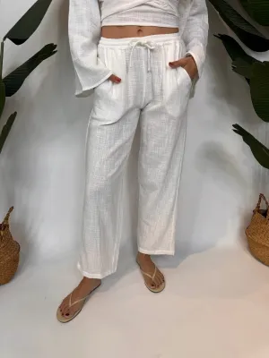 Phie Organic Cotton Pant White