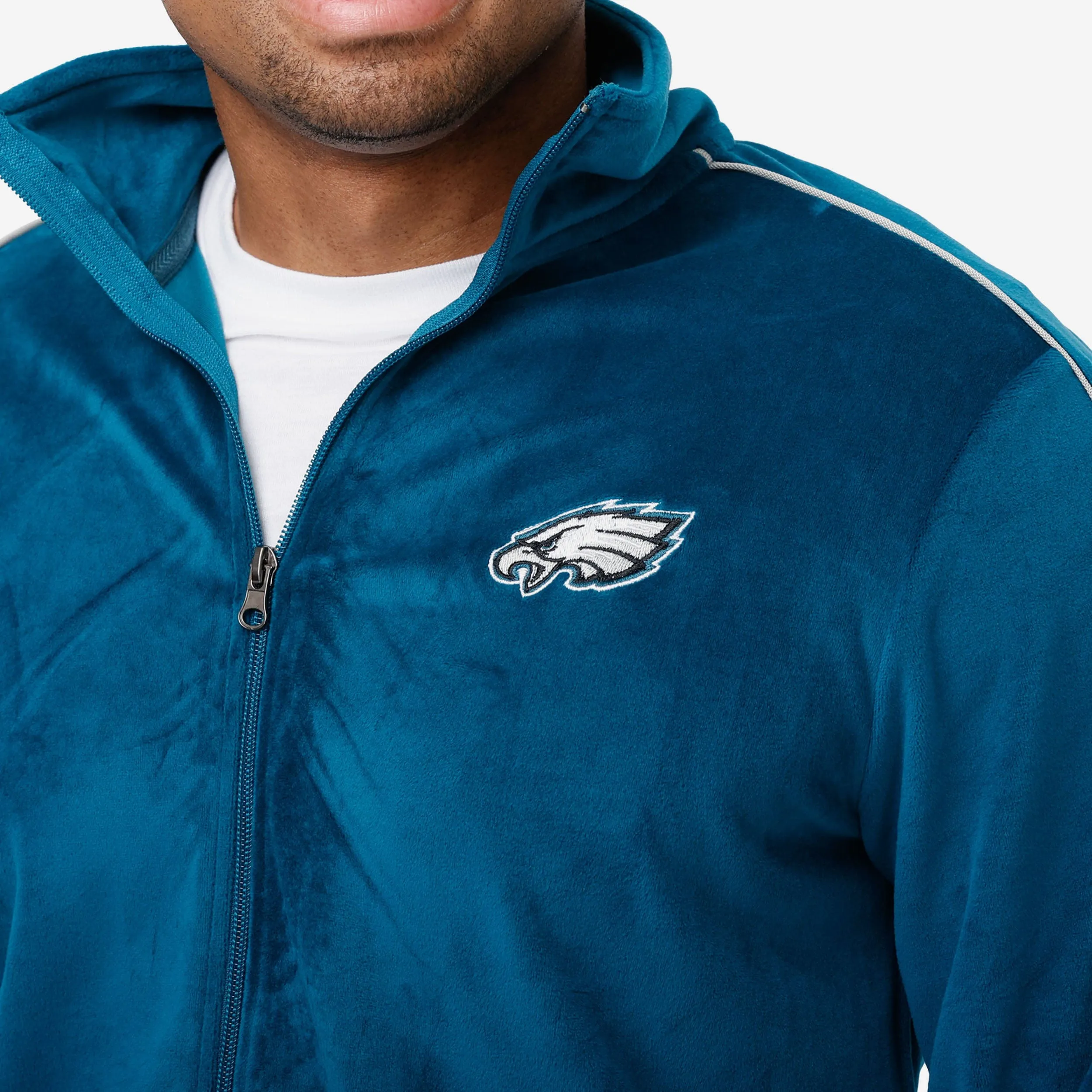 Philadelphia Eagles Velour Zip Up Top