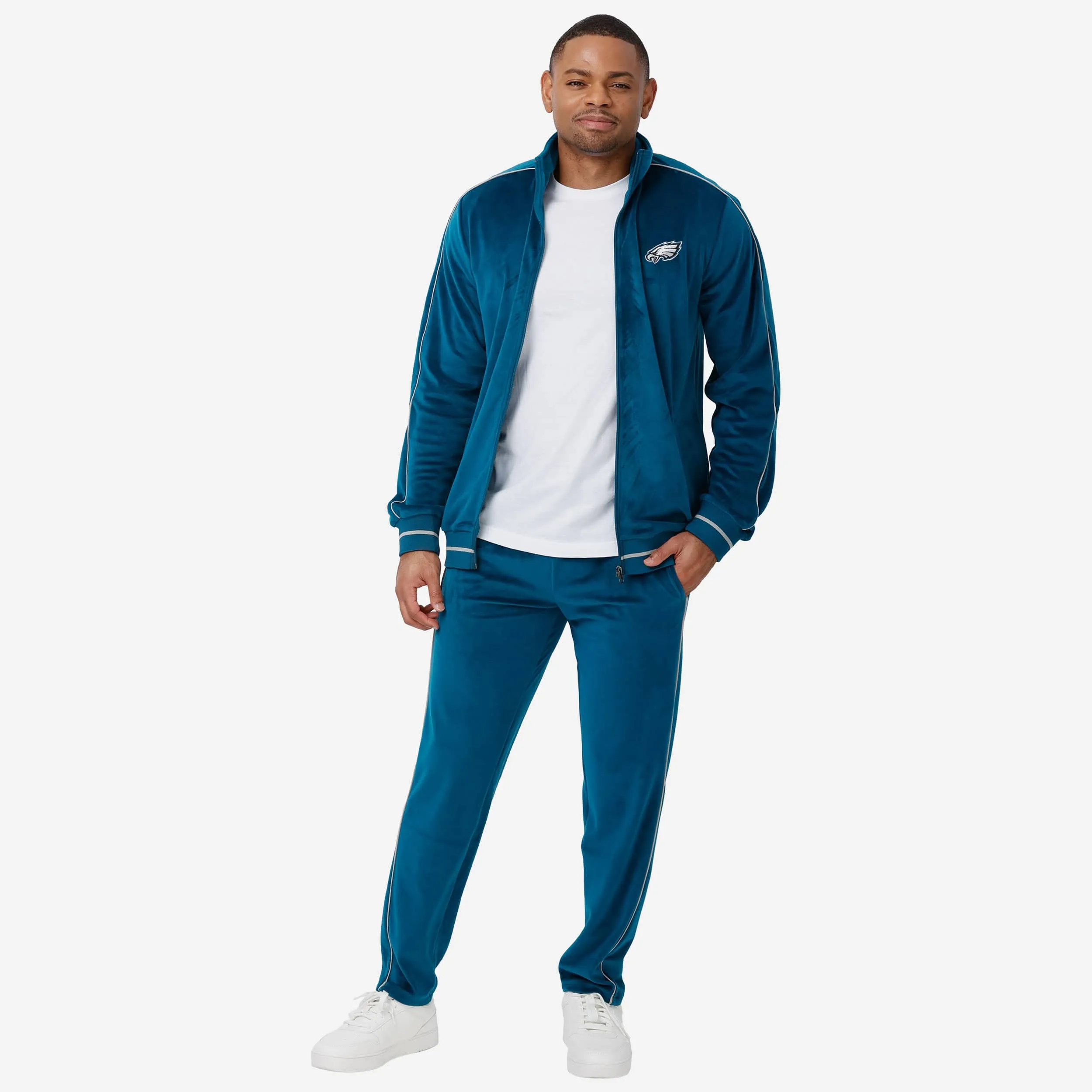 Philadelphia Eagles Velour Zip Up Top