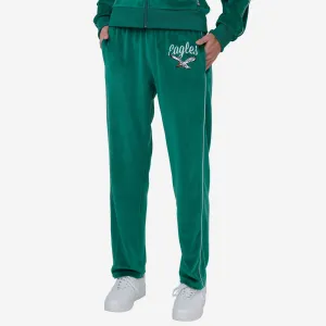 Philadelphia Eagles Womens Kelly Green Velour Pants