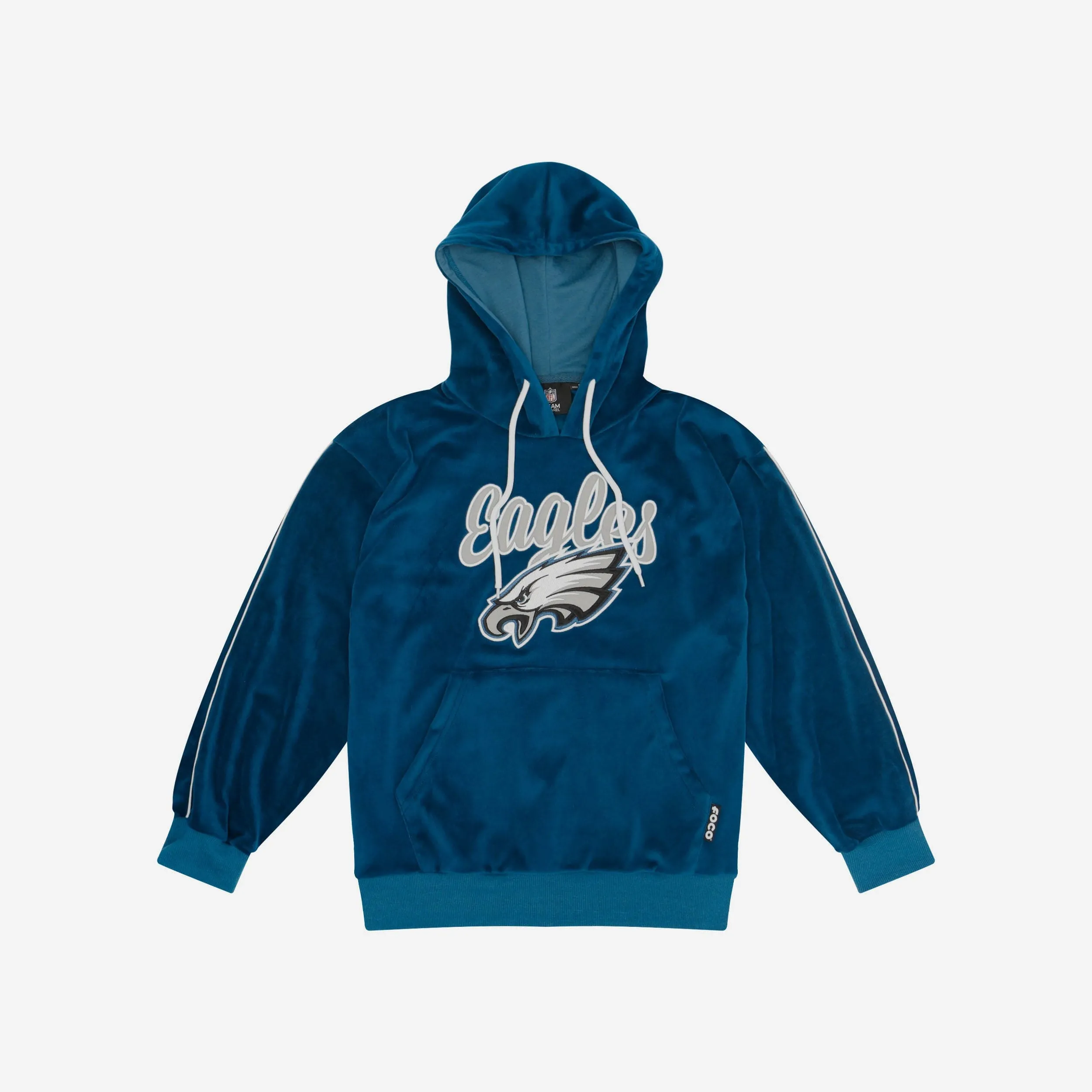 Philadelphia Eagles Womens Velour Hooded Sweatshirt