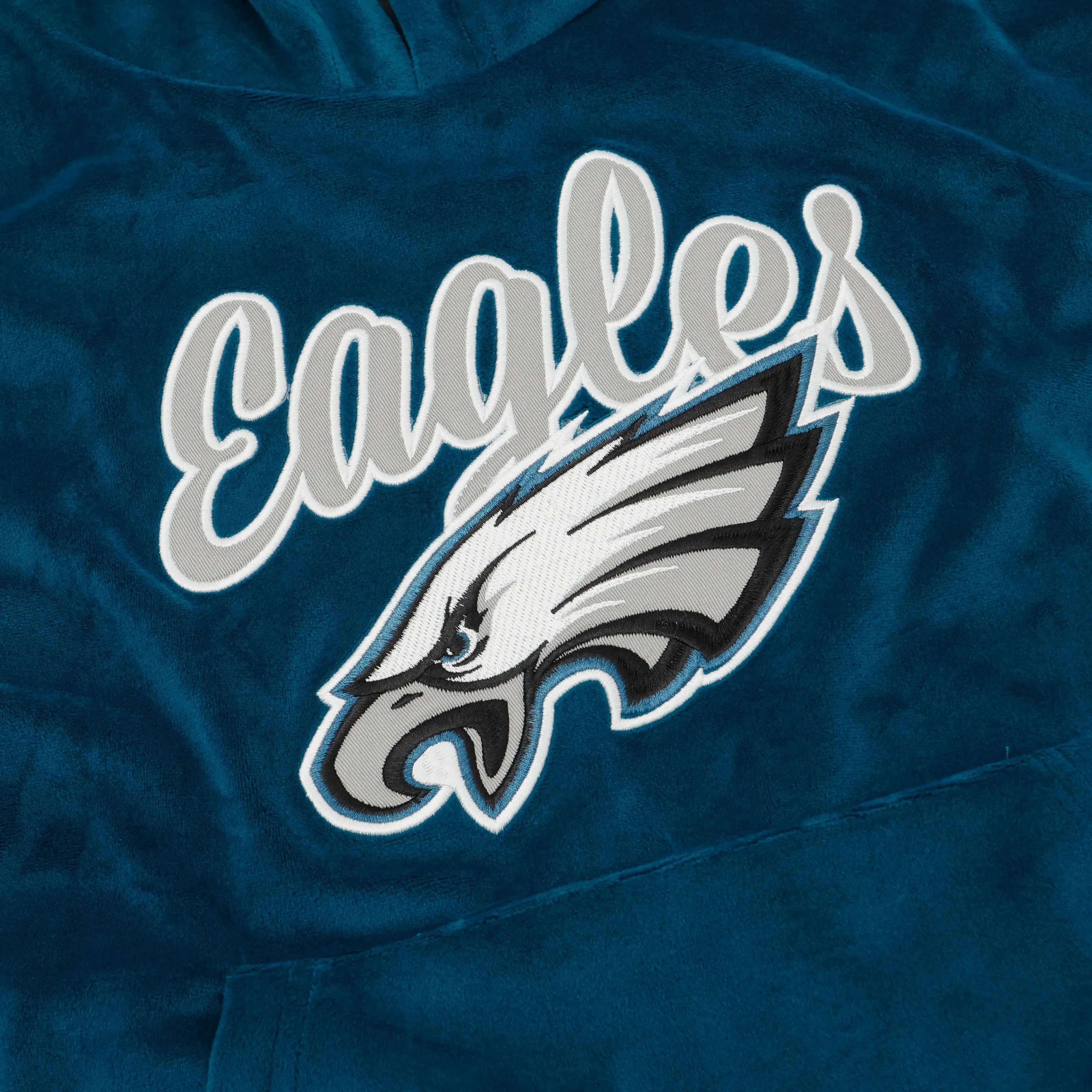 Philadelphia Eagles Womens Velour Hooded Sweatshirt