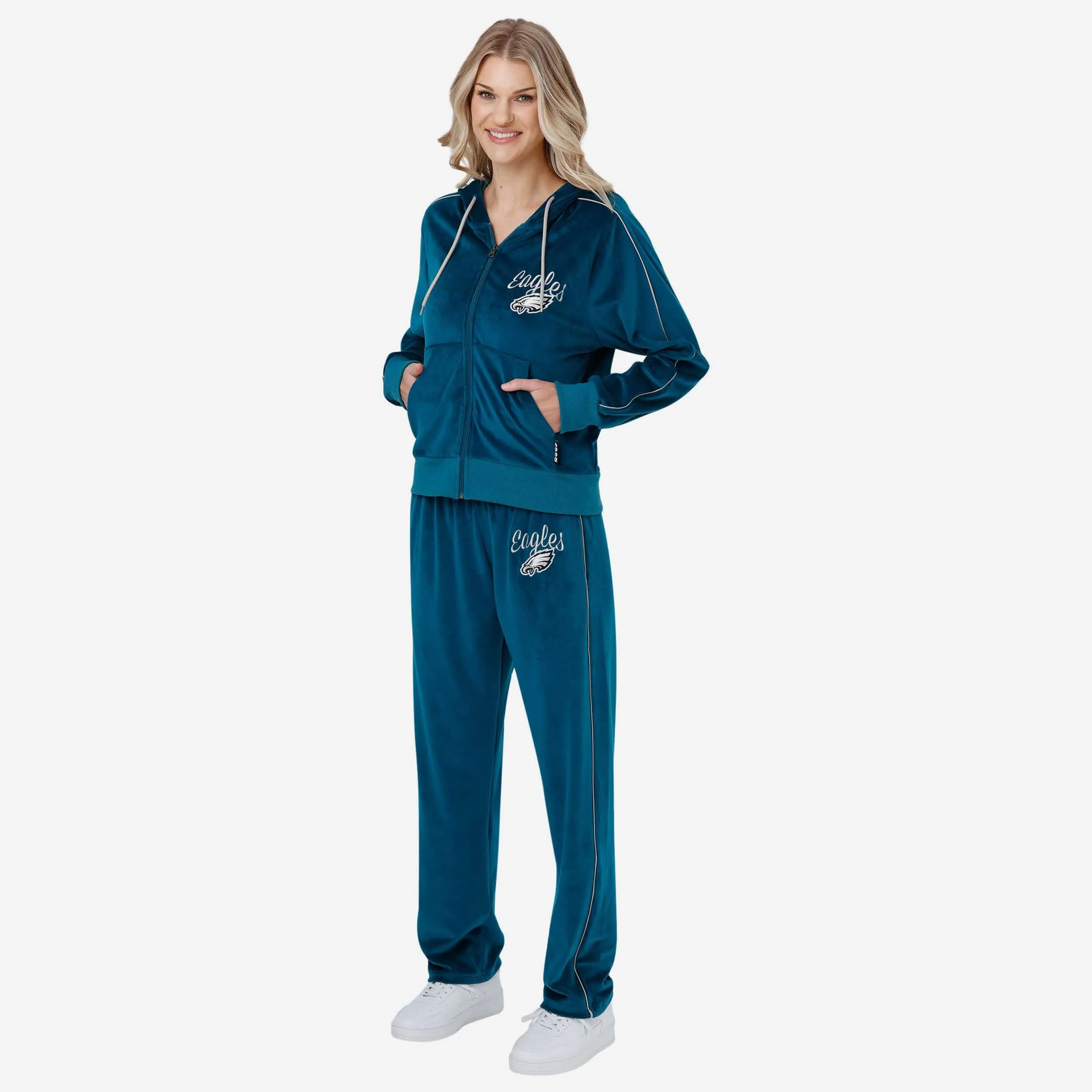 Philadelphia Eagles Womens Velour Pants