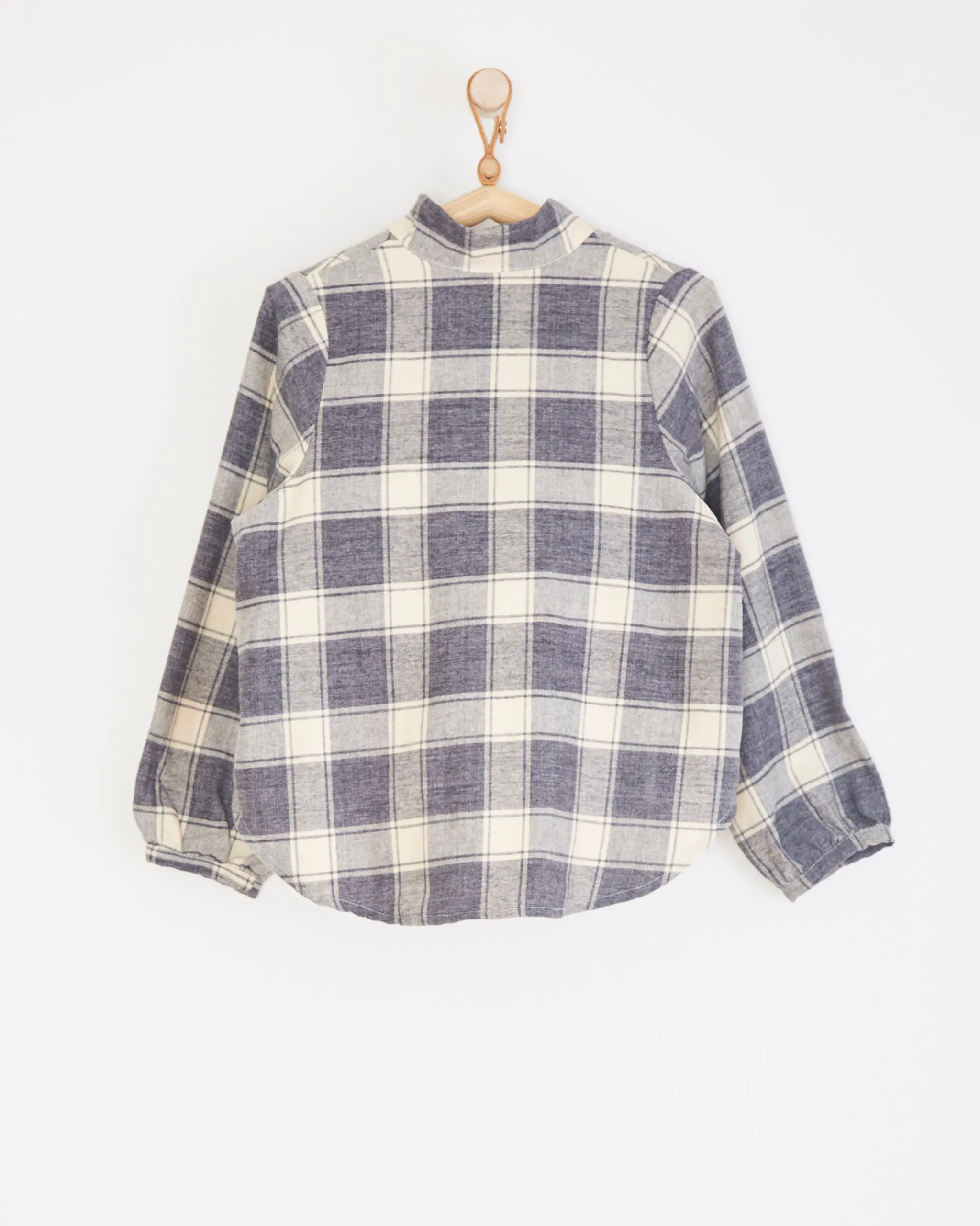 Phoebe Shirt in Gray Plaid