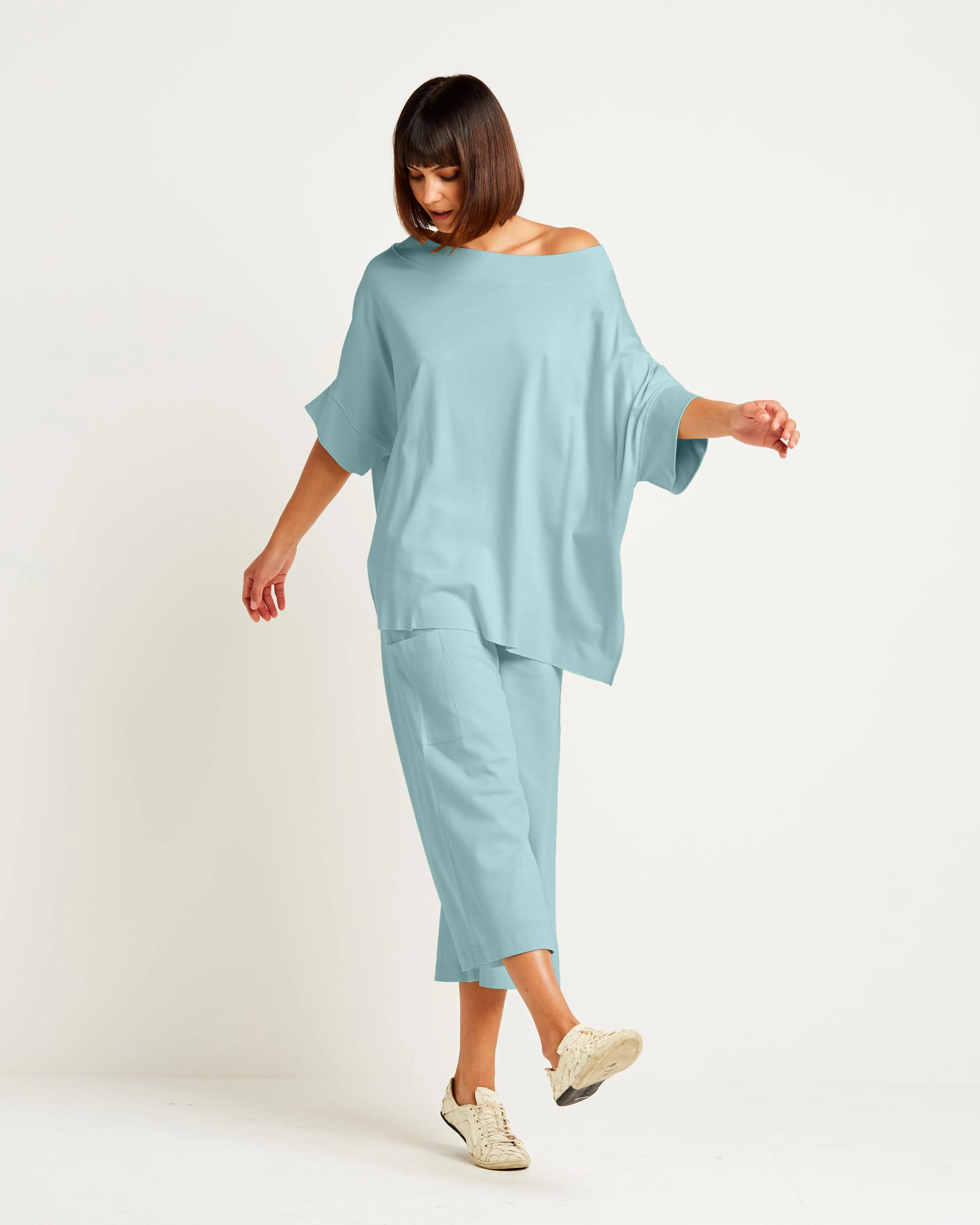 Pima Cotton Crop Gaucho Pants