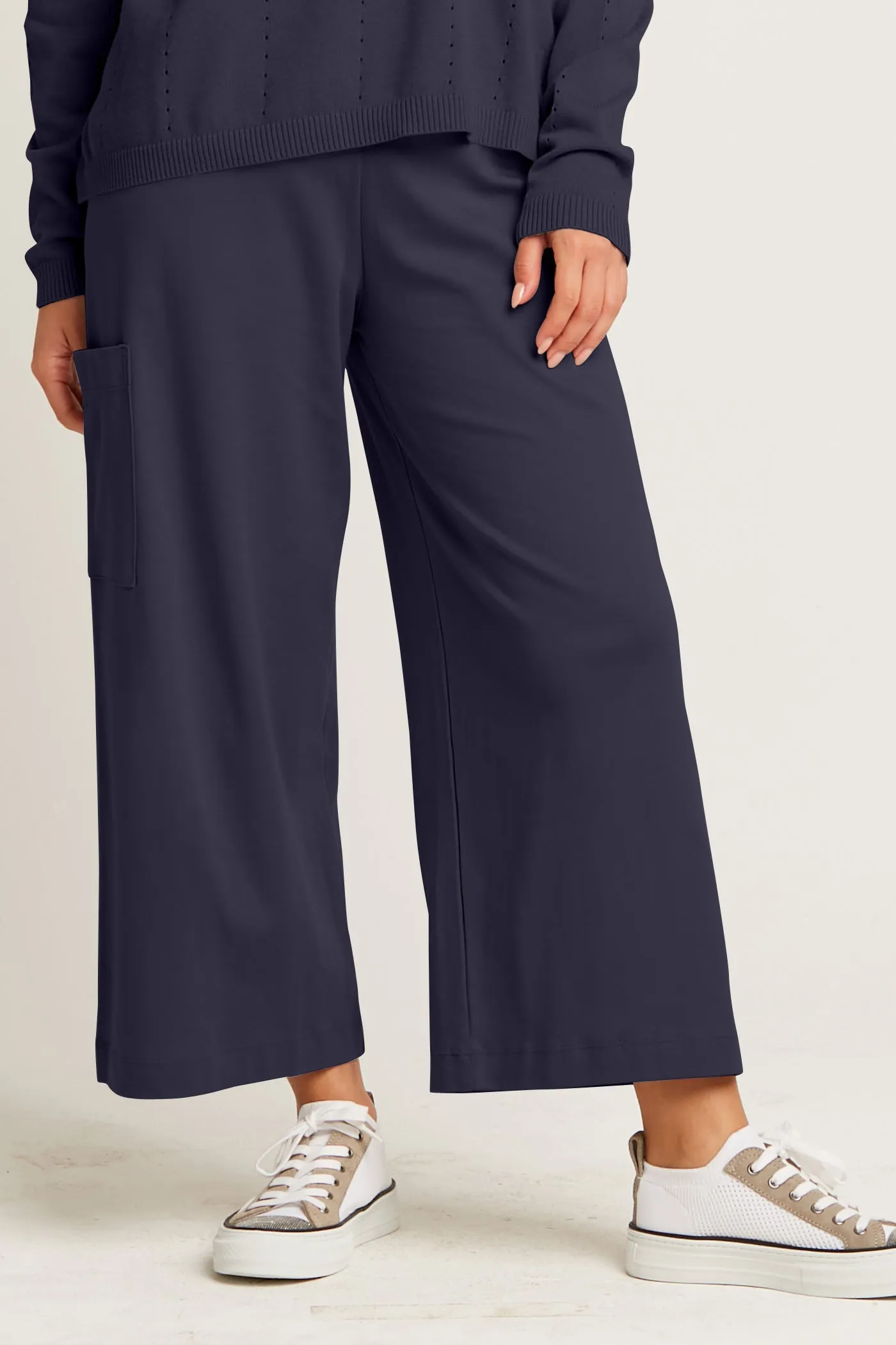 Pima Cotton Crop Gaucho Pants