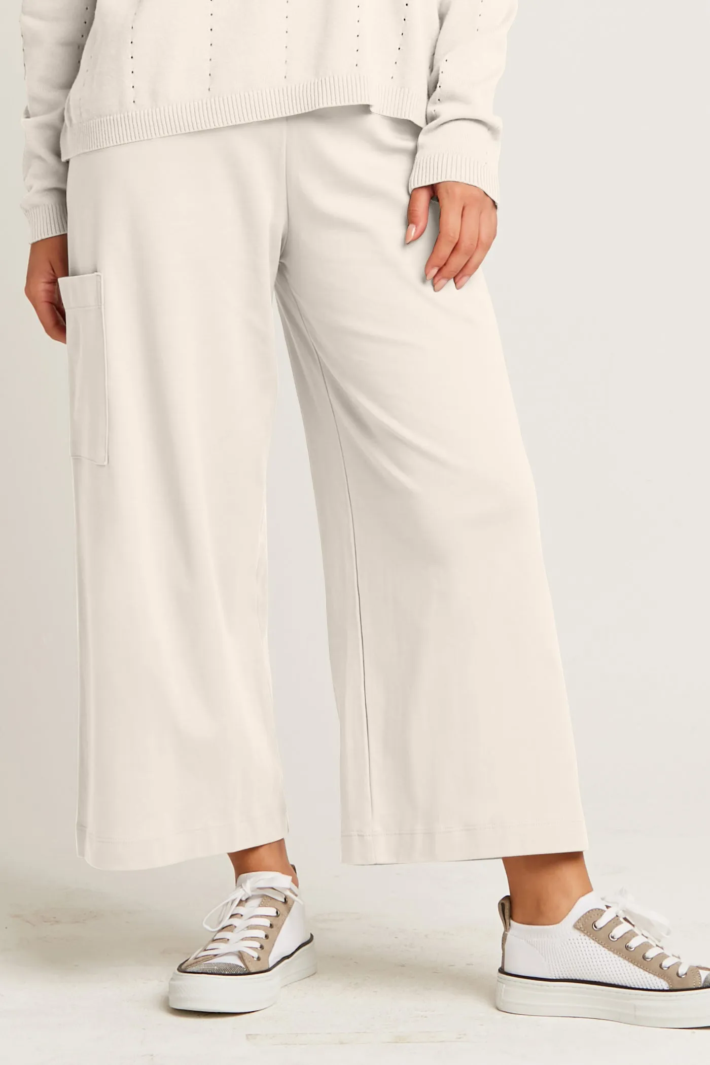 Pima Cotton Crop Gaucho Pants