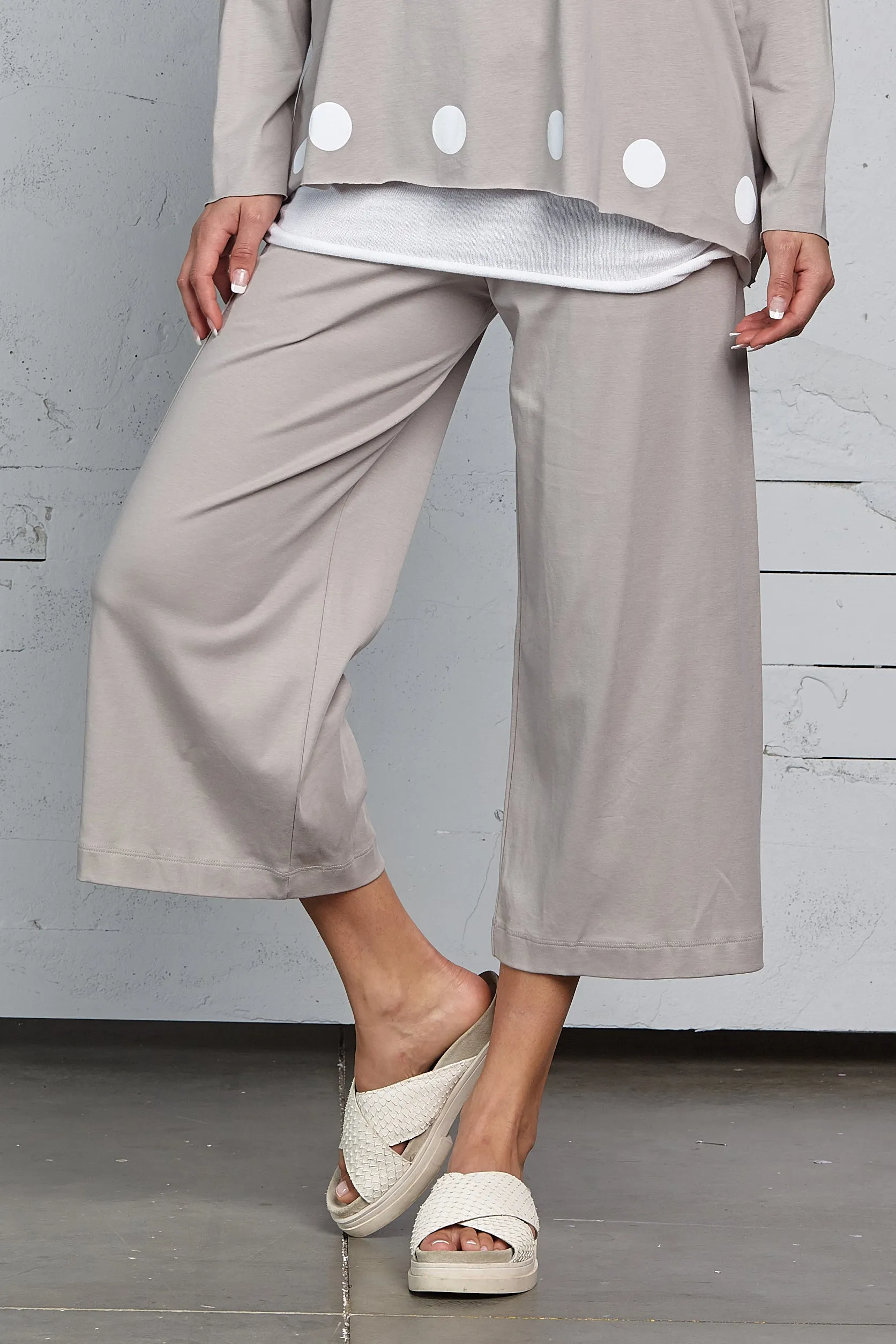 Pima Cotton Crop Gaucho Pants