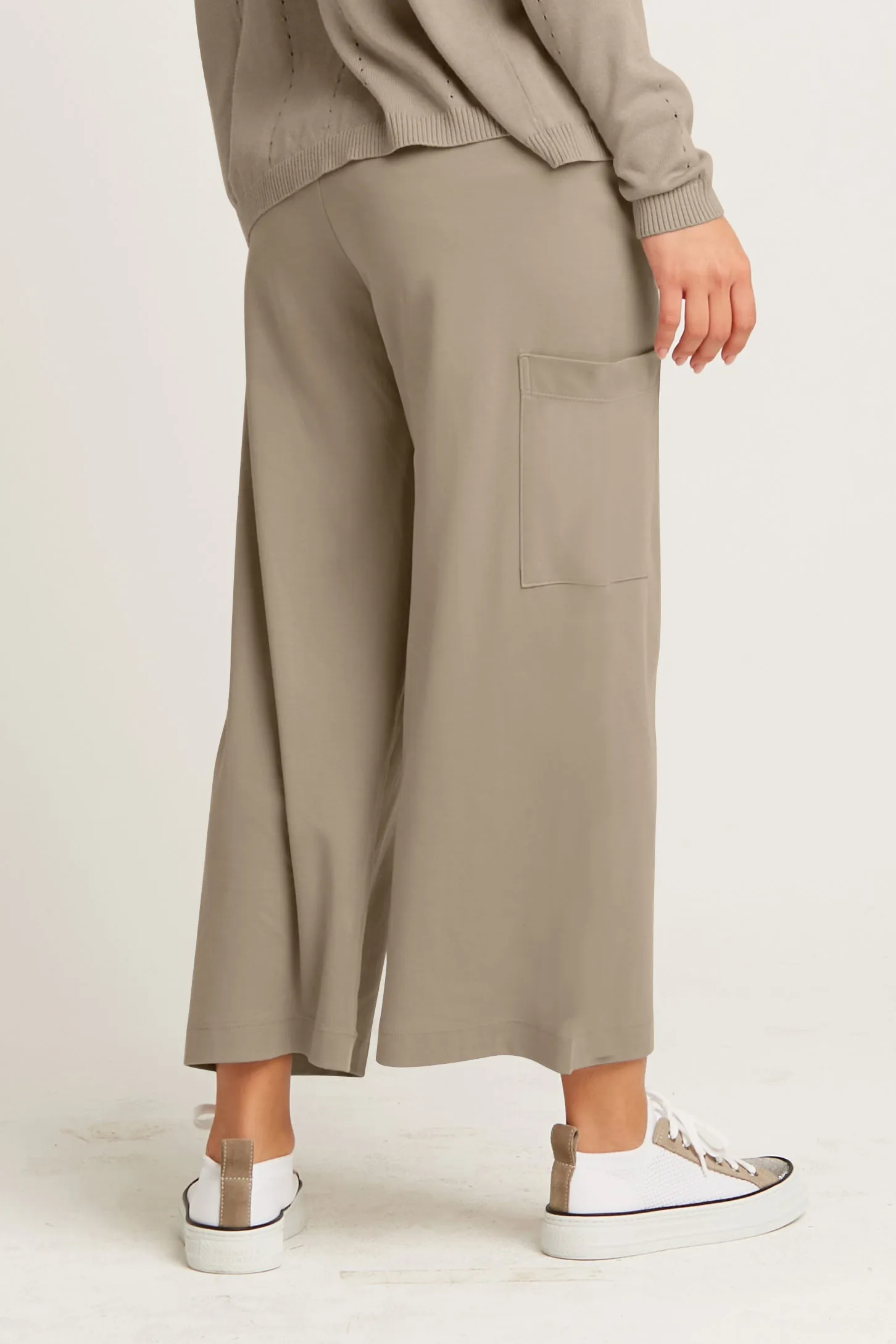 Pima Cotton Crop Gaucho Pants