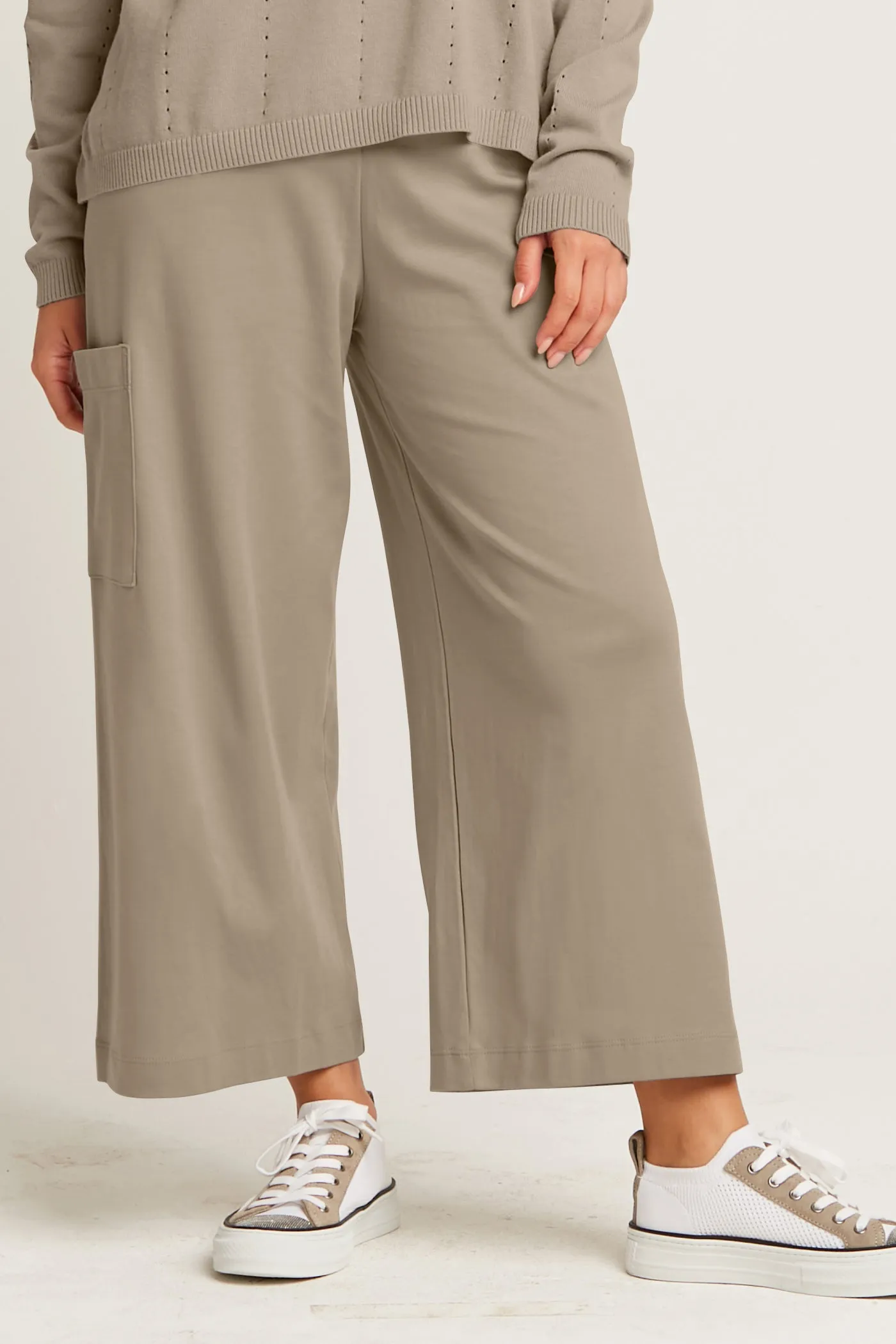 Pima Cotton Crop Gaucho Pants