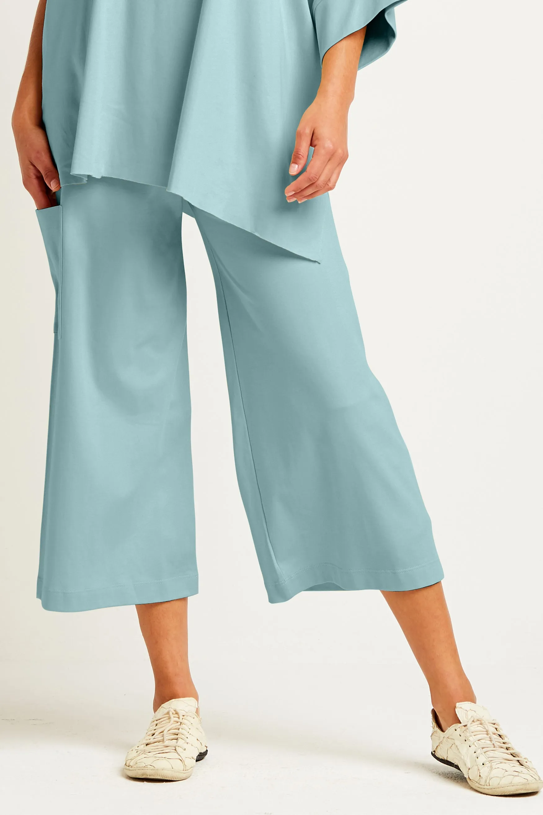 Pima Cotton Crop Gaucho Pants