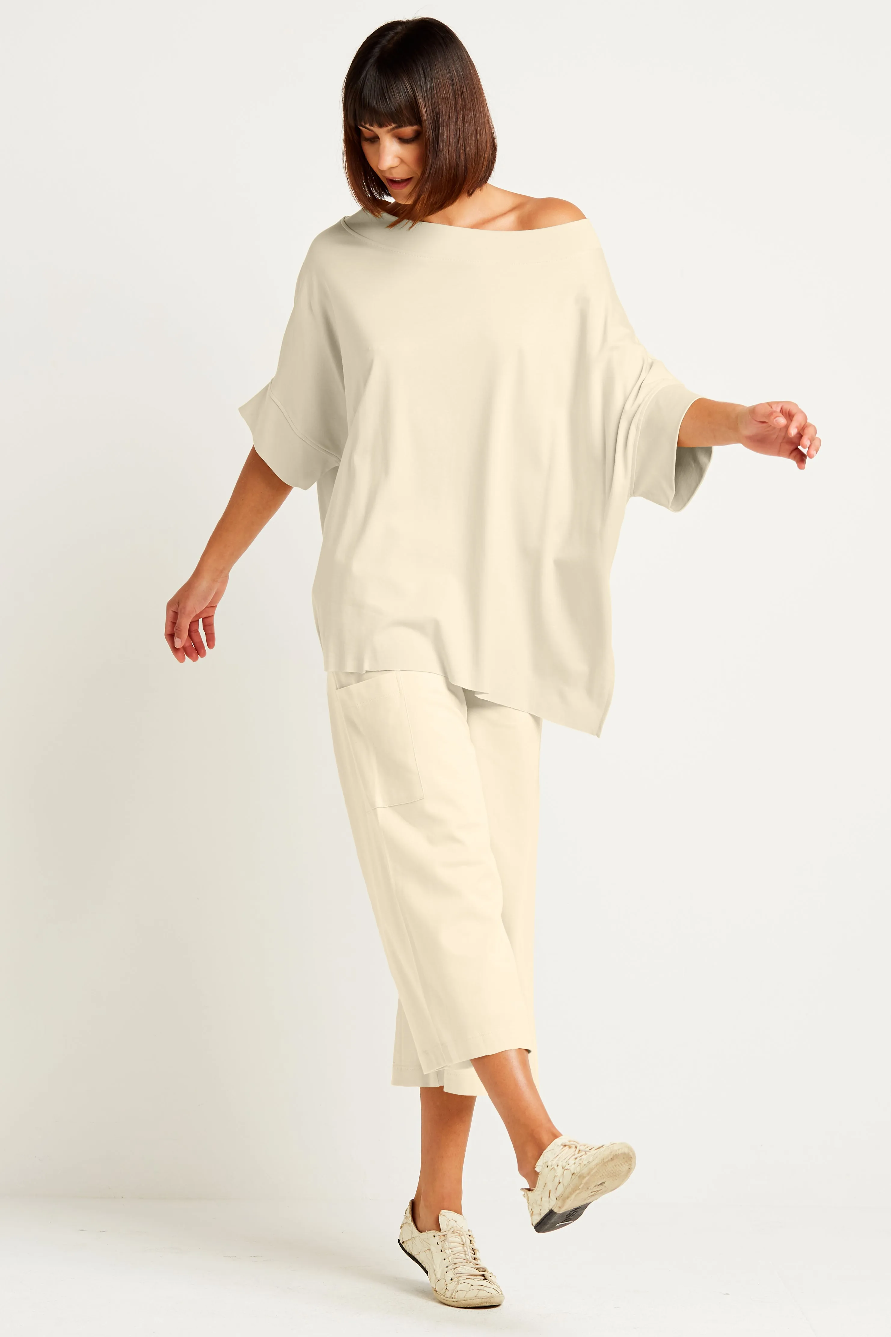 Pima Cotton Crop Gaucho Pants