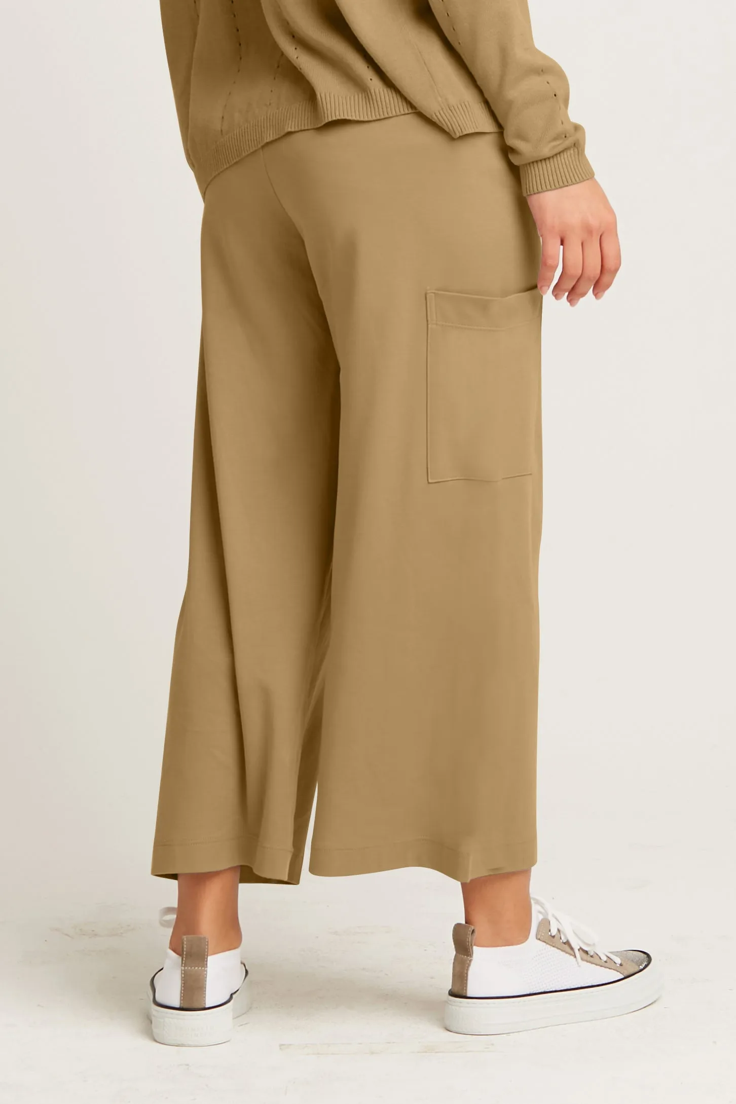 Pima Cotton Crop Gaucho Pants