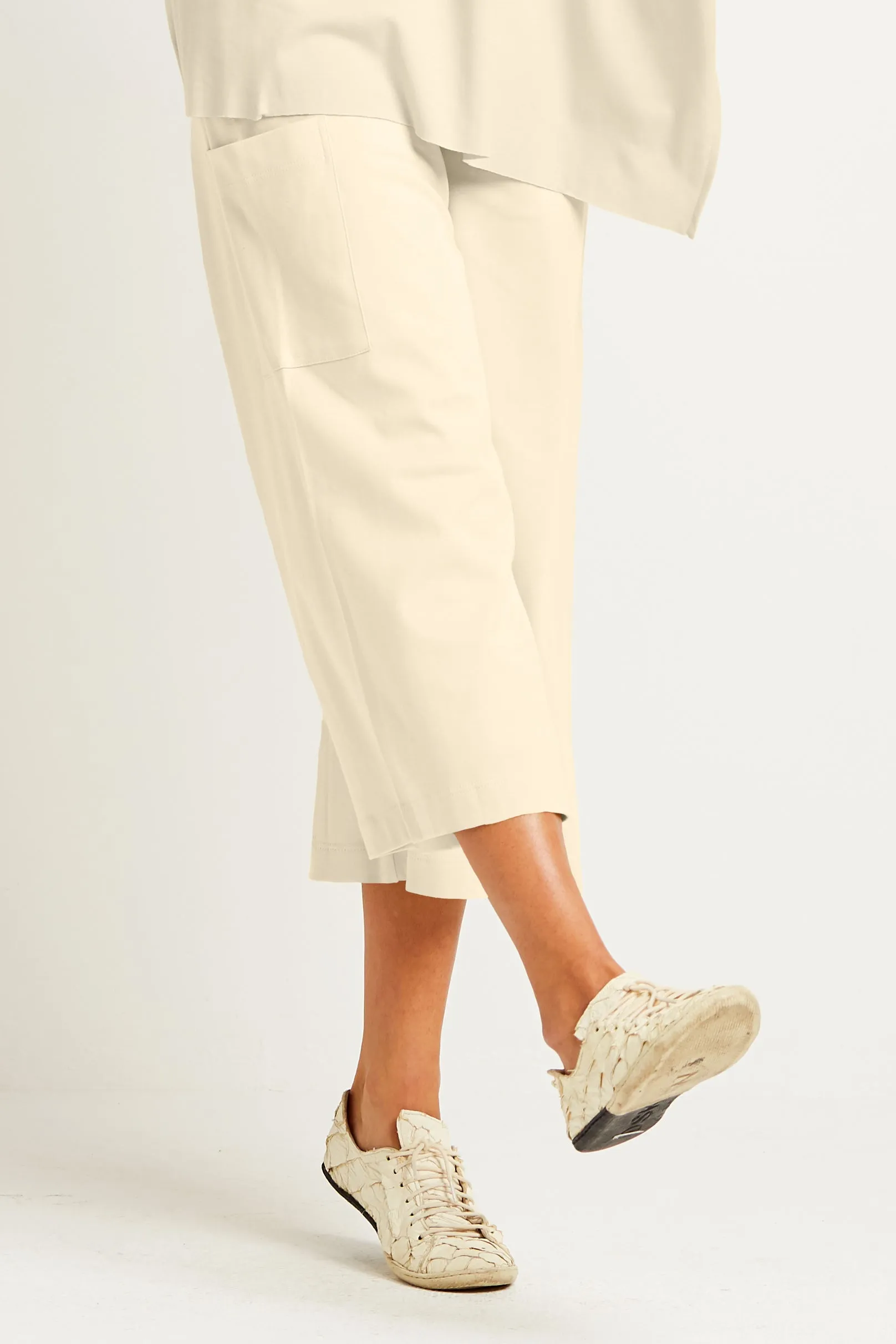 Pima Cotton Crop Gaucho Pants