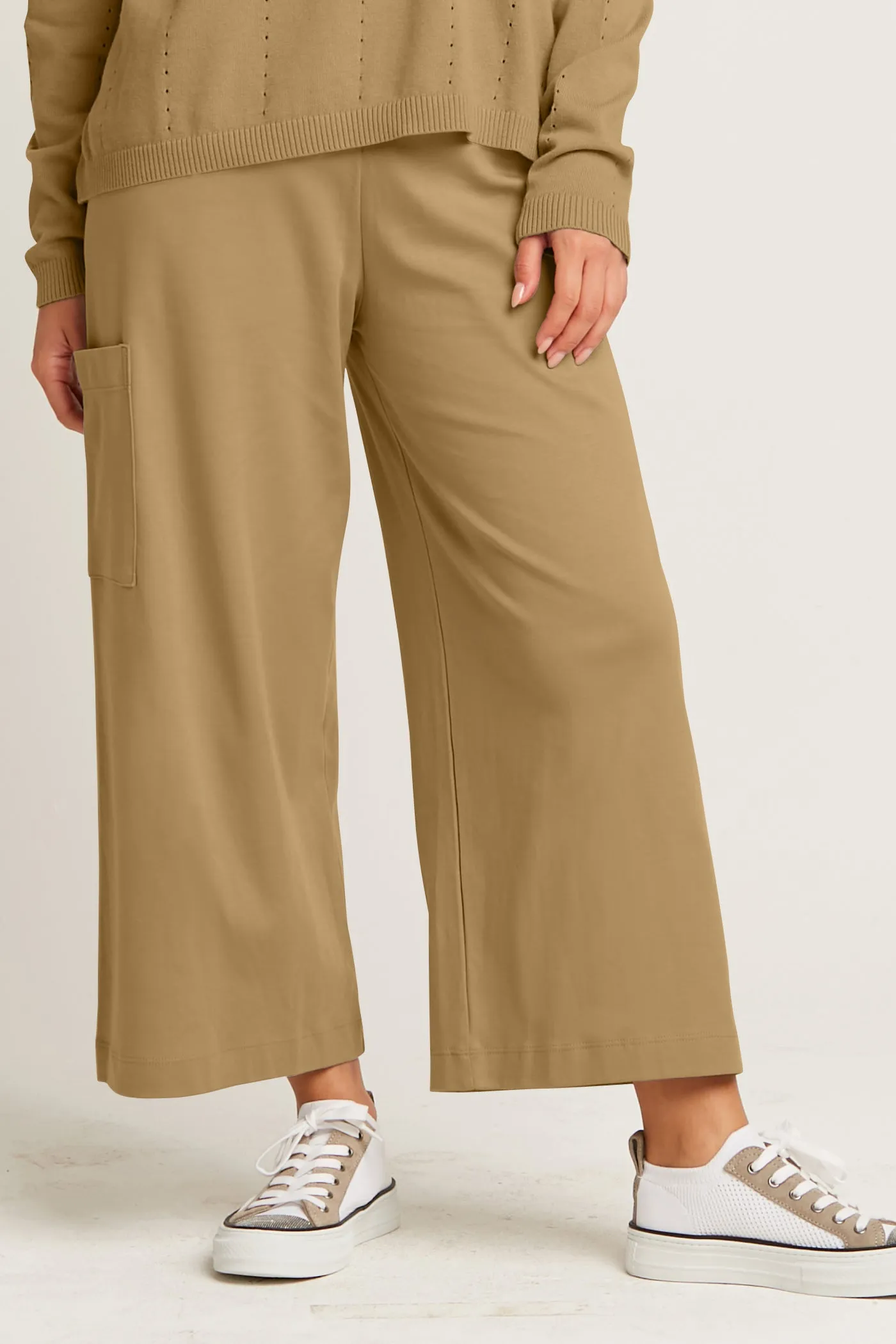 Pima Cotton Crop Gaucho Pants