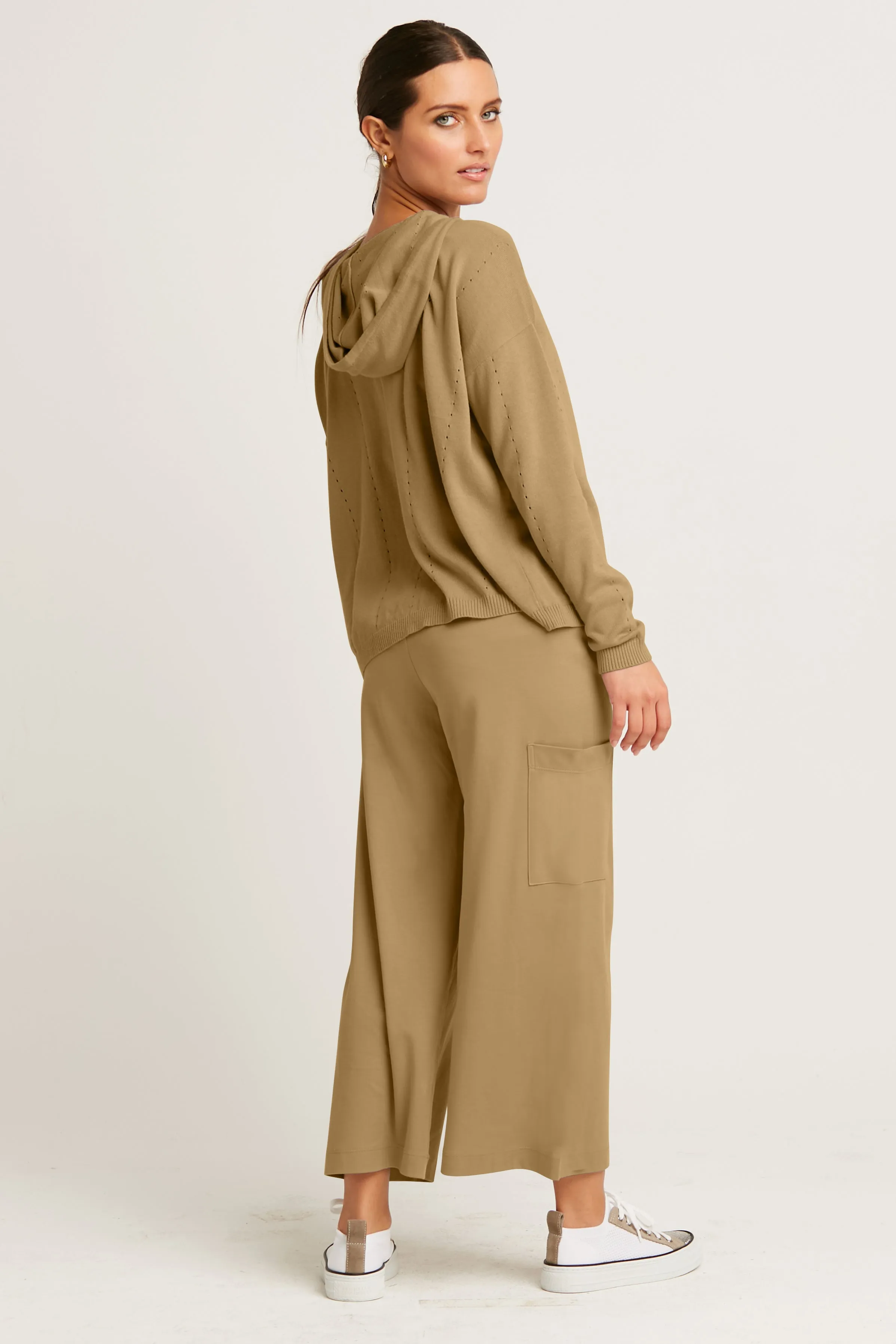Pima Cotton Crop Gaucho Pants
