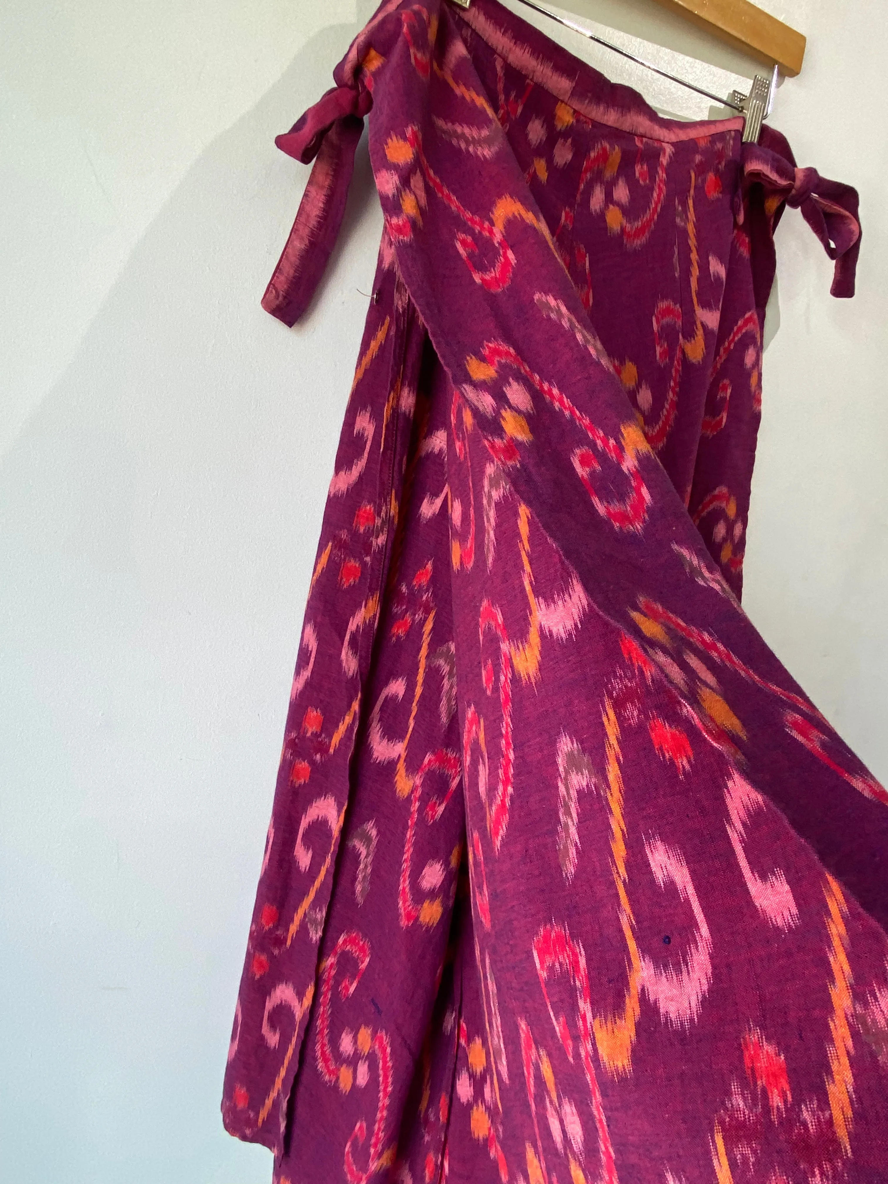 Pink & Orange Print Fisherman Pants