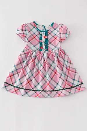 Pink Plaid Dress