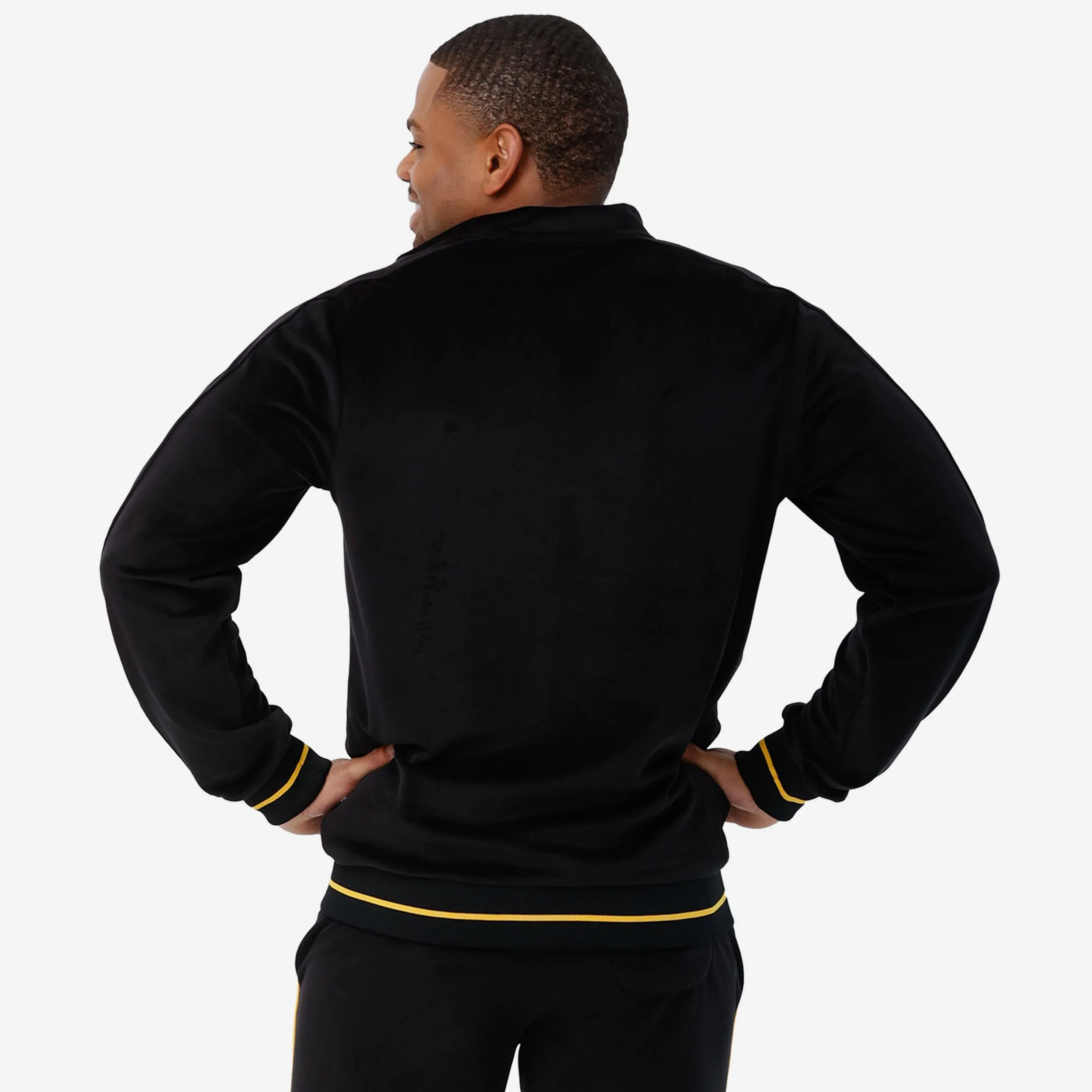 Pittsburgh Steelers Velour Zip Up Top