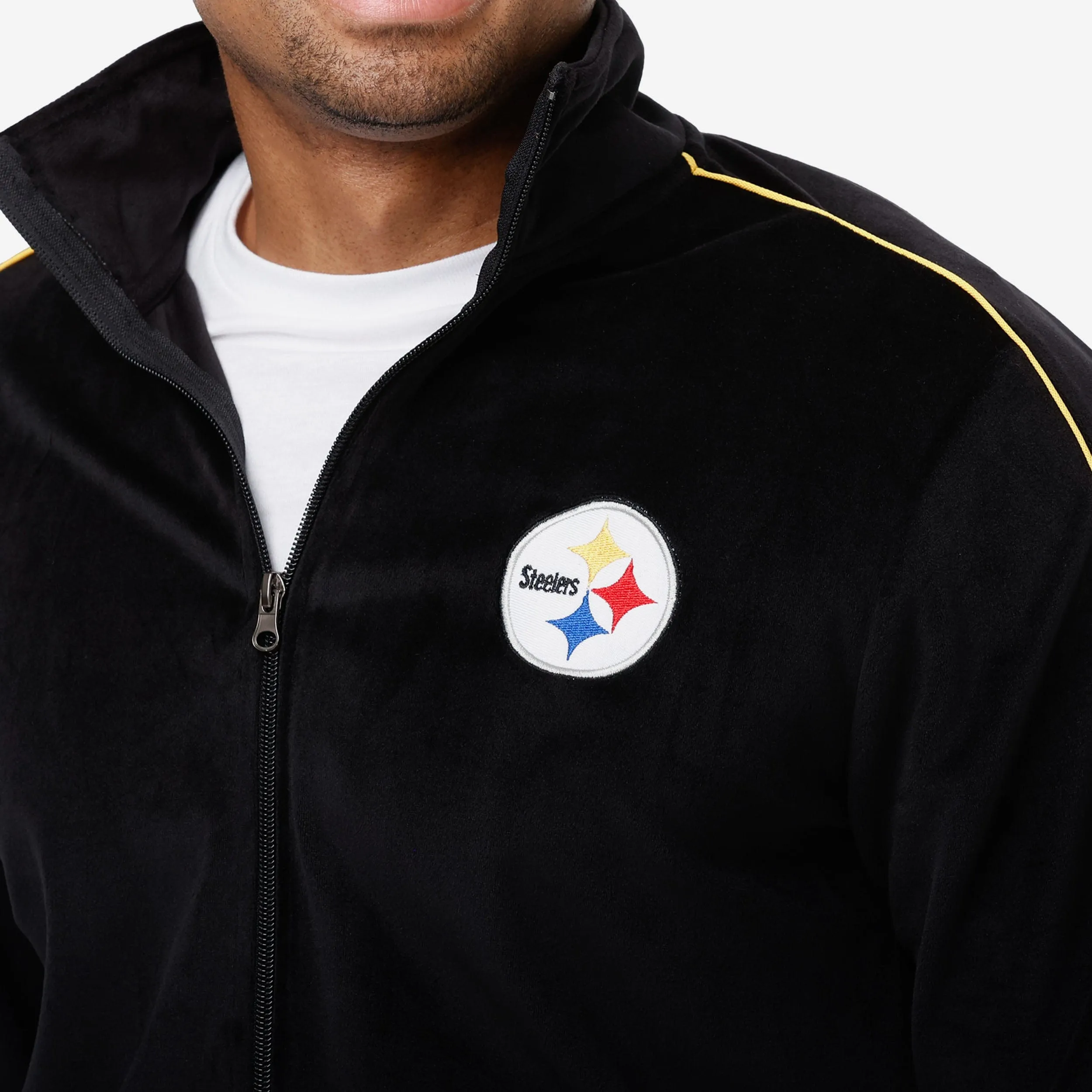 Pittsburgh Steelers Velour Zip Up Top
