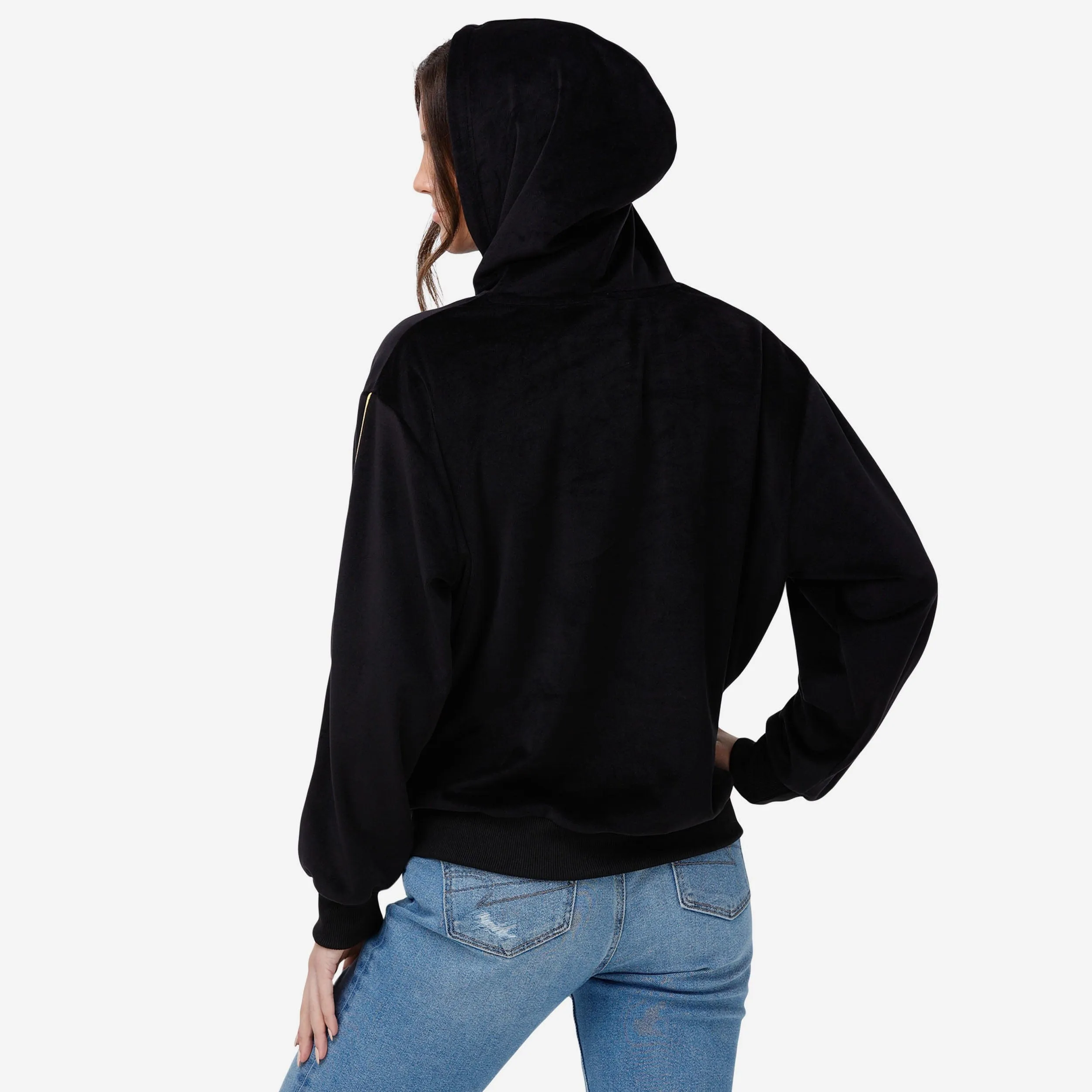 Pittsburgh Steelers Womens Velour Hooded Sweatshirt