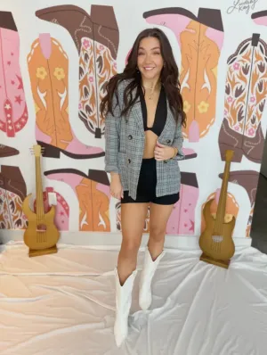 Plaid Blazer