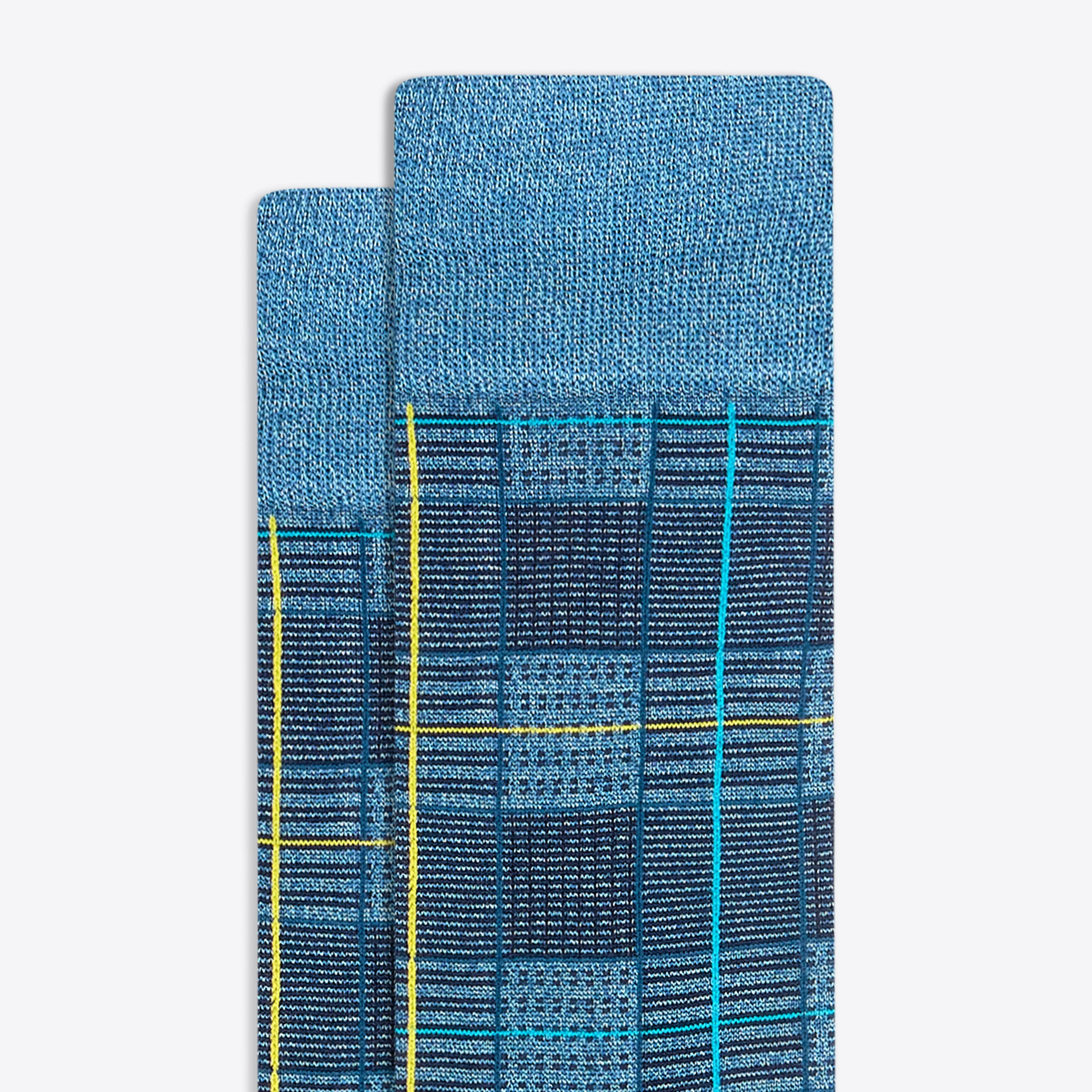 Plaid Check Mid-Calf Socks
