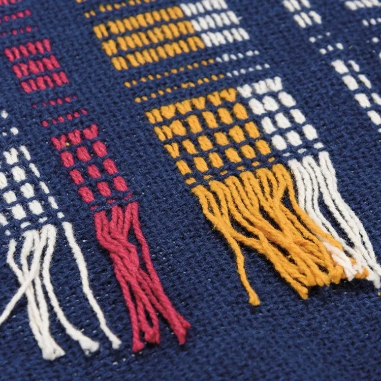 Plaid Fringe Throw Blanket