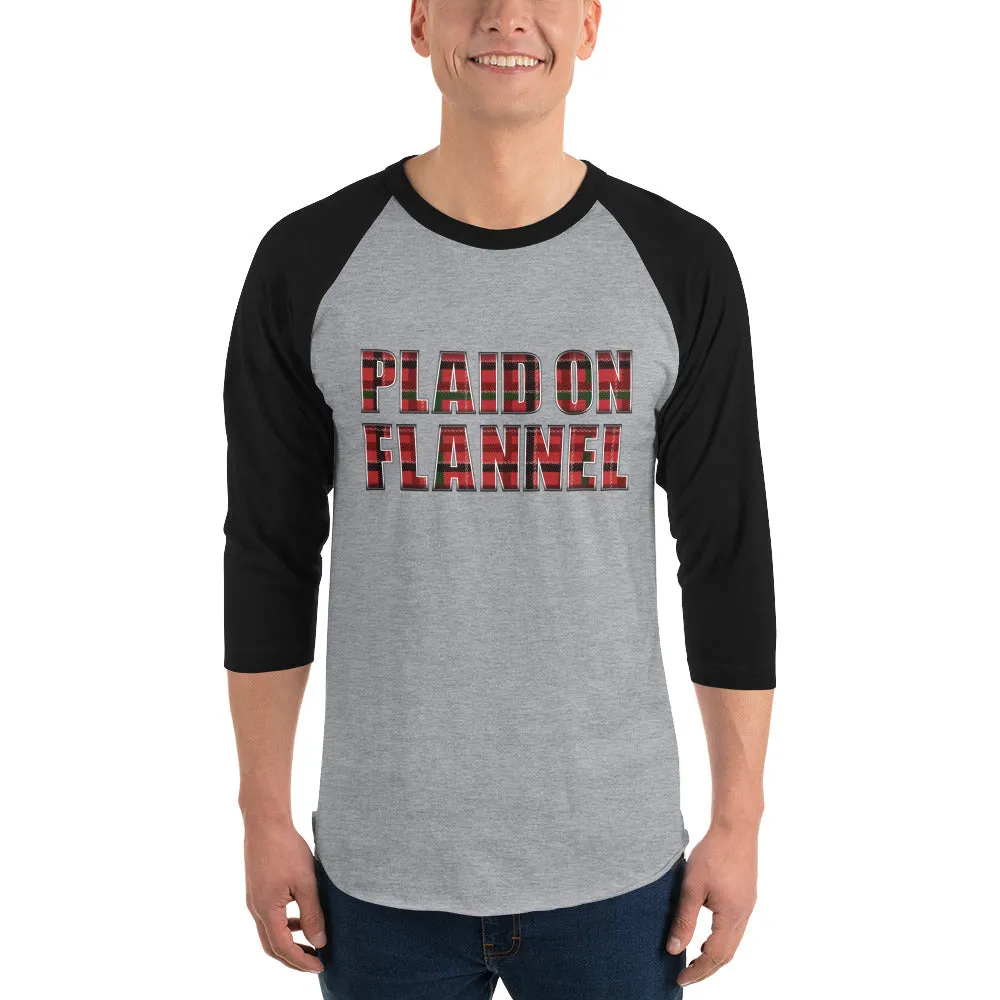 Plaid On Flannel Baseball Shirt