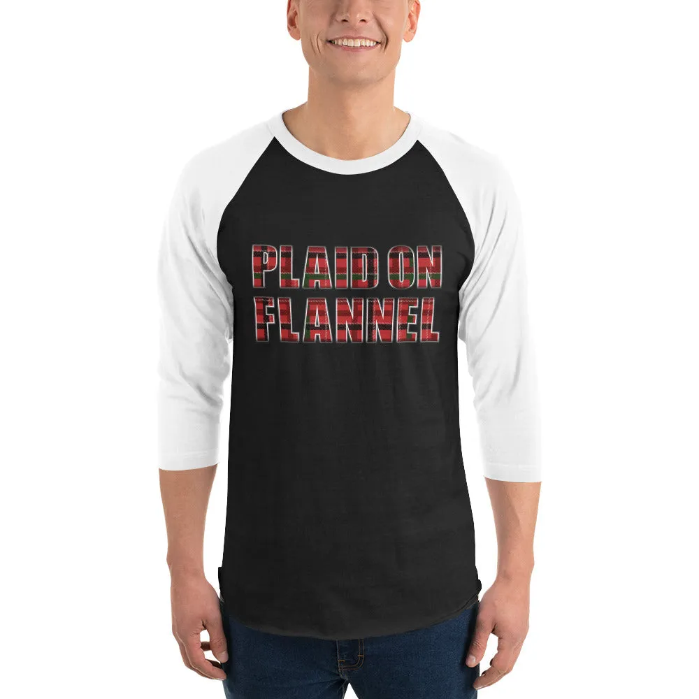 Plaid On Flannel Baseball Shirt