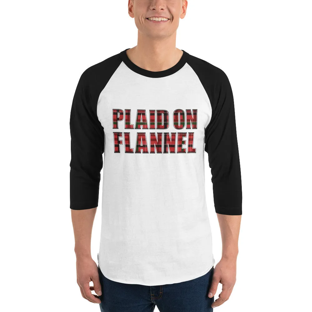 Plaid On Flannel Baseball Shirt