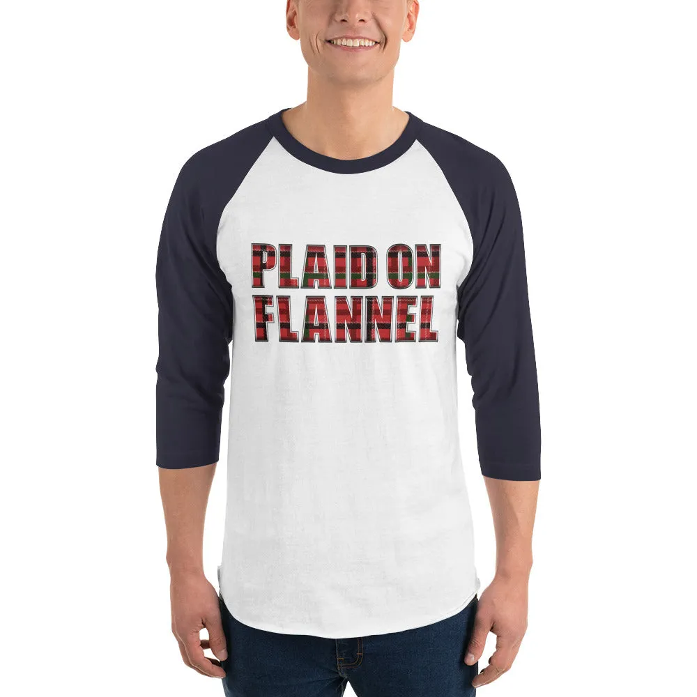 Plaid On Flannel Baseball Shirt