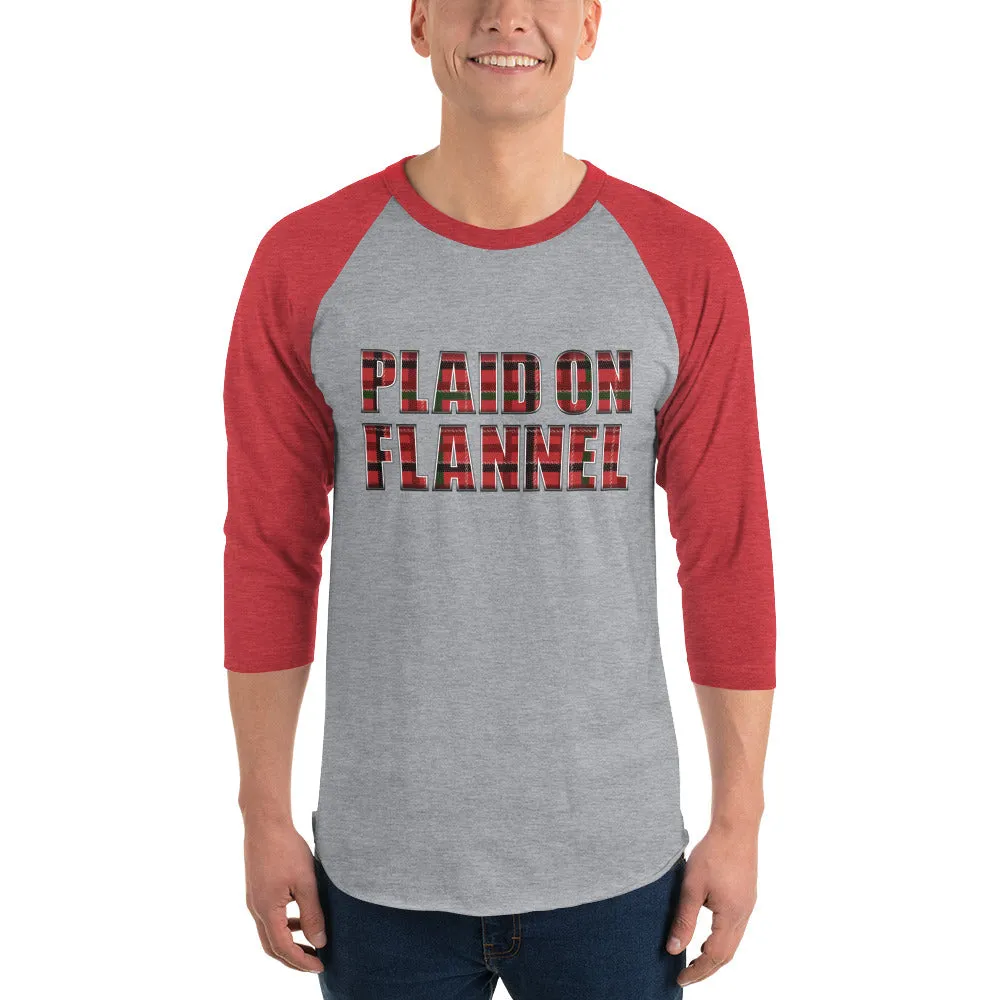 Plaid On Flannel Baseball Shirt