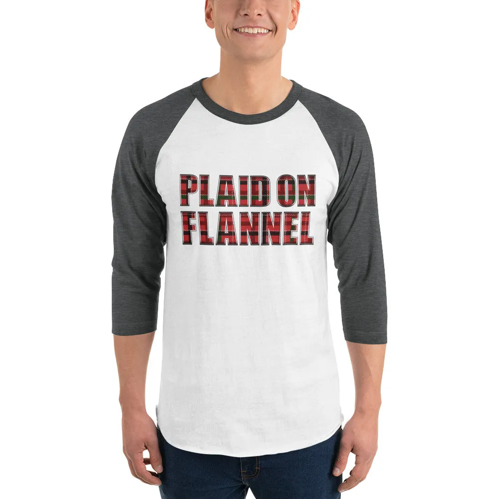 Plaid On Flannel Baseball Shirt