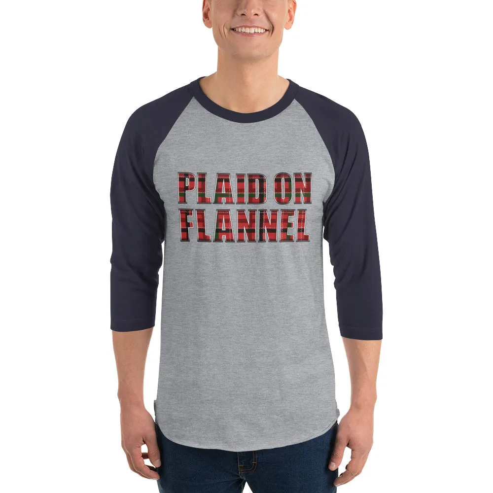 Plaid On Flannel Baseball Shirt