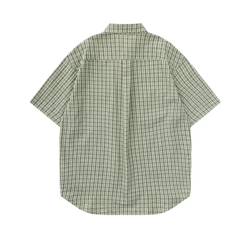 Plaid Reversible Short Sleeve Shirt