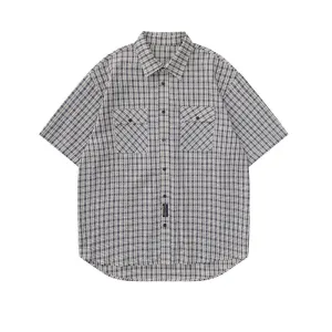 Plaid Reversible Short Sleeve Shirt