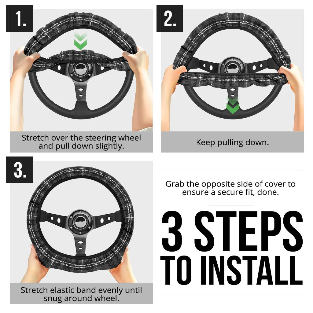 Plaid Steering wheel Covers