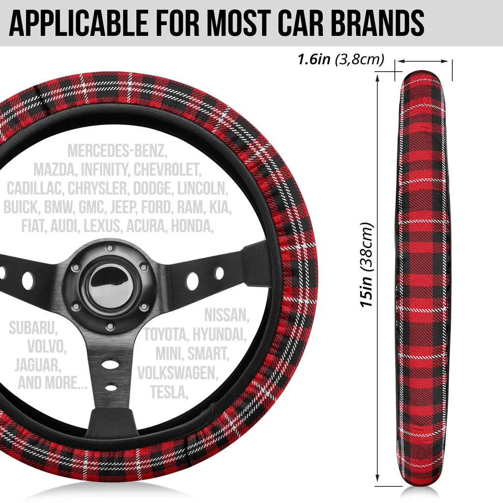 Plaid Steering wheel Covers