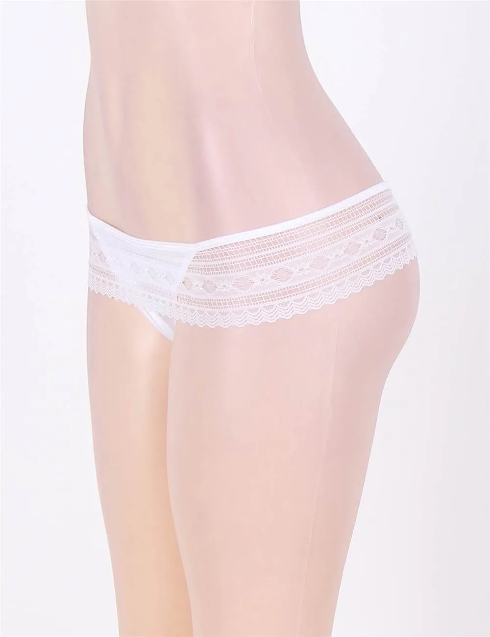 Plus Size Black Lace Panty