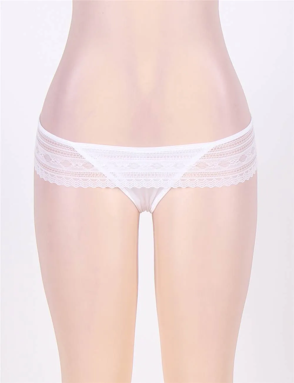 Plus Size Black Lace Panty
