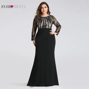 Plus Size Evening Pretty Elegant Mermaid Lace Dress